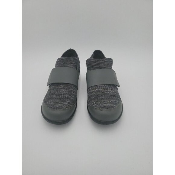 Traq by Alegria Womens Qwik Knit Slip on Shoes Charcoal Gray 41M US 10.5 11 - Picture 2 of 12